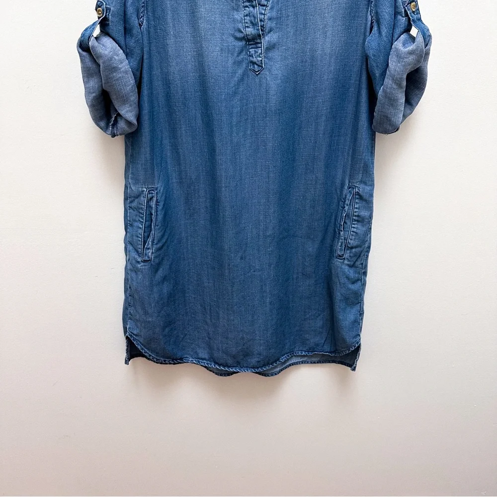 Anthropologie Cloth & Stone Tencel Chambray Dress - Picture 5 of 9